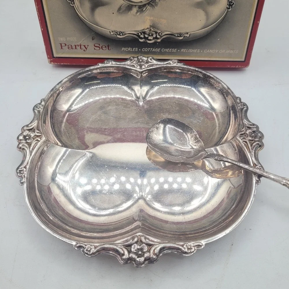 Empress International Deep‎ Silver Two Piece Party Set In Original Box 7